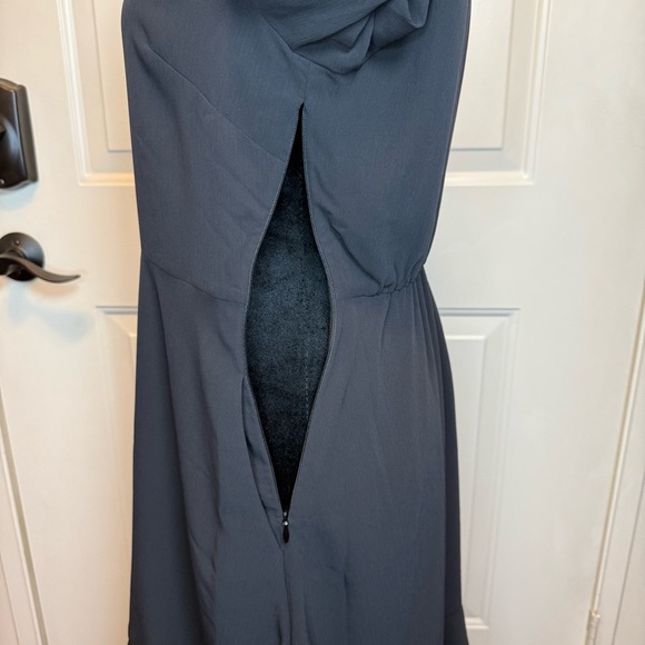 J.CREW Factory Mini Dress with Flounce Hem in Black Size 2 #BY478 $118 - Picture 5 of 14